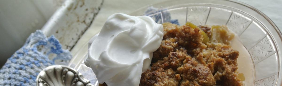 WI Whisk Recipe of the Week - Rhubarb Crisp