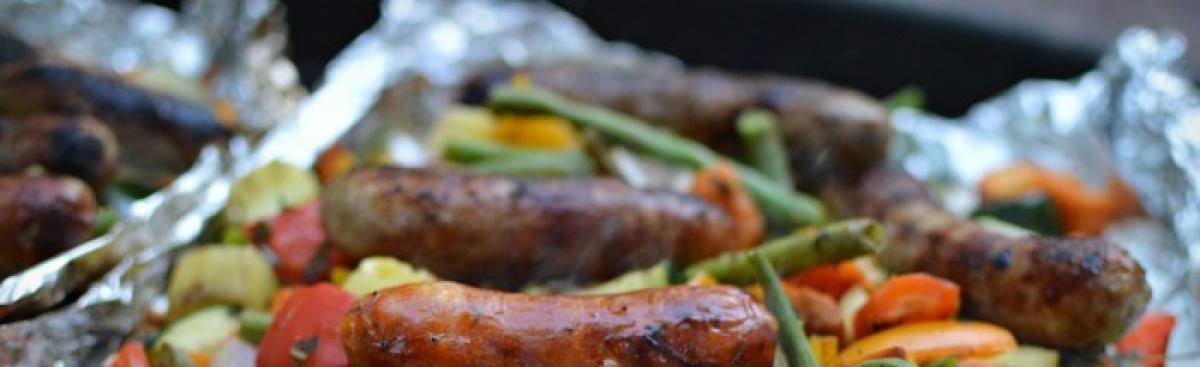 Recipe of the Week - Sausage and Summer Vegetables over the Camp Fire 