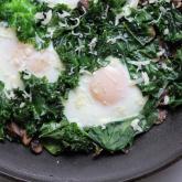 Recipe of the Week - Fried Eggs with Kale and Mushrooms
