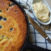 Recipe of the Week - Blueberry Skillet Cornbread with Maple Butter