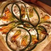 WI Whisk Recipe of the Week - Squash Blossom Garlic Scape Pizza